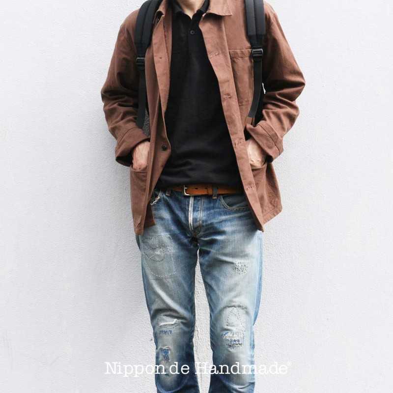 Nippon De BLLB0751 Handmade Belt, Tochigi Leather, Made in Japan,