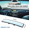 Car HD Rearview Mirrors 12 Inch, Interior Clip-on Panoramic Rear