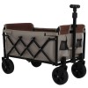Unbranded Folding Camping Wagon Cart Bench Seat Storage Compartment with