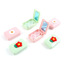 Portable Flower Lens Case 1P green 7ea