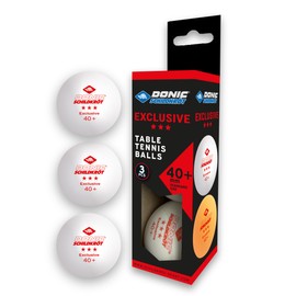 Donic Schildkröt Unisex Child 3-Star Avantgarde Table Tennis Balls 3 Pieces - white, M