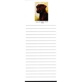 Chocolate Labrador Magnetic List Pads - Set of 2