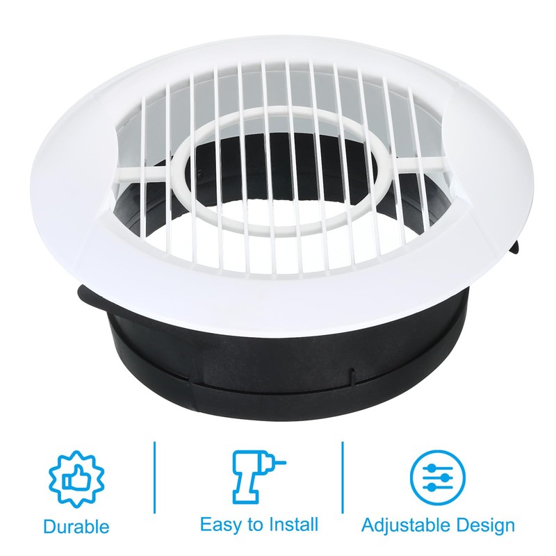 PATIKIL 8 Inch Round Air Vent, Ceiling Diffuser Grill Cover
