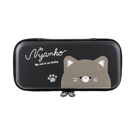 ALG-NSUQLOK #Unipo Q-LiA Otete Series EVA Color Pouch for Switch, Black Cat, 4.7 x 1.9 x 10.2 inches (12 x 4.8 x 26 cm), Black, Includes Inner Pocket, Lightweight, Switch/Switch Organic EL Compatible
