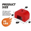Burnur 22 lbs Red Horseshoe Heavy-Duty Alnico Power Magnets for