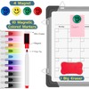 Dry Erase Calendar Whiteboard for Wall, Polegas 16" X 12"