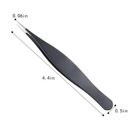EYAKEG Super Sharp Pointed Tweezers Precision Fine Point Tip Ingrown Hair Tweezers Kit Best Pointed Tweezers for Women Chin Hair Removal - Extra Thin Tweezers Precision Stainless Facial Hair Remover