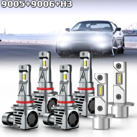 CHUSYYRAY For Toyota Supra 1994-1998 LED Headlights High Low Beam Fog Light Bulb Combo