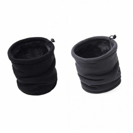 Winter Fleece Brushed Neck Warmer for Cycling & Sports (Unisex) Neck Warmer 1 - Black 2ea