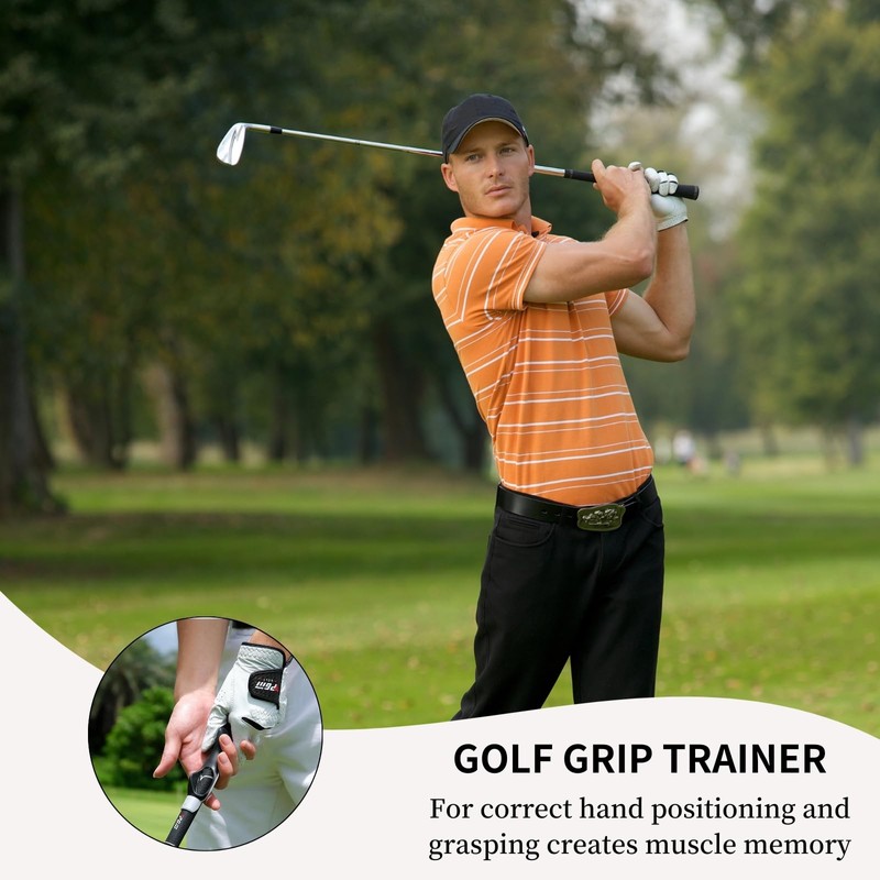 SUBORAWOS Golf Grip Trainer, Golf Swing Trainer, Golf Training Aid