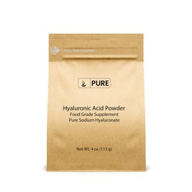 PURE ORIGINAL INGREDIENTS Hyaluronic Acid, Water Soluble, Fine Powder (4 Ounce)