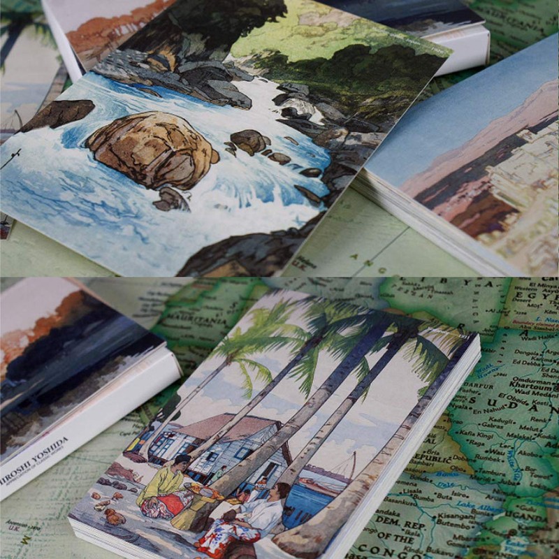 HOSTEESSCHOICE Beautiful Art Postcards set of 30 Japanese Artist Hiroshi