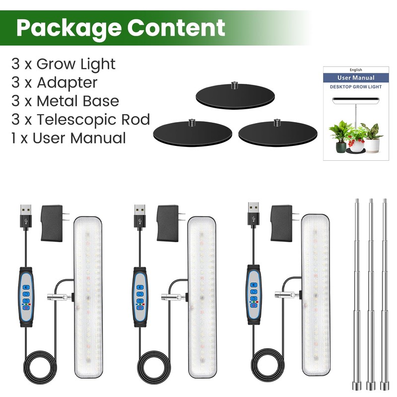 Aumtrly Plant Lights for Indoor Growing, Full Spectrum Grow Light