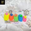Picnic Homemade Nail Tips - Short Round Square / 소풍