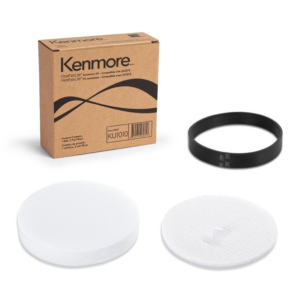 Kenmore KU1010 Prefiltros y correa de repuesto para aspiradora vertical