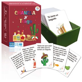 Chancla y Trago Drinking Game, El Chupito Adult Party Board Game en Español for Latinos, Spanish Edition