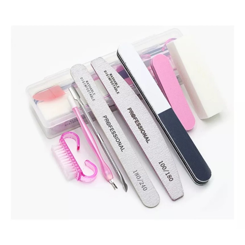 productos comerciales mx Juego De Limas Manicura Profesional 8 Piezas
