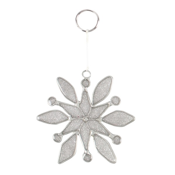 Resin Snowflake Suncatcher - Let It Snow Winter Hanging Decor by Something Different Wholesale