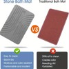 Homblizz Bath Stone Mat Non-Slip Stone Shower Mat -Quick Dry