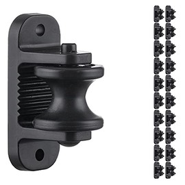 Q'mark Electric Fence Wood Post Roller Insulators Corner Insulators (Black) (20)