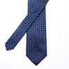 Michi Kolondon Brand Necktie, 100% Silk, Jacquard Weave, Dots, Small