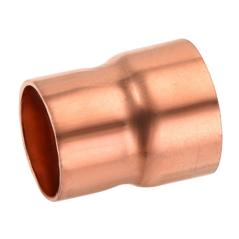 MECCANIXITY Copper Reducing Coupling Fitting with Sweat End, 7/8 x