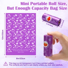 150Pcs Sanitary Napkin Disposal Bags, Luxiv Pink Disposable Sanitary Bag Personal Care Disposal for Tampons Trash Bag, Disposable Mini Bags for Women Privacy Handling Bag Diaper Sack (Purple)