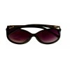 Ellen Tracy Womens Black Plastic Rectangle Sunglass, Gradient Lens 547.