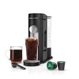 Ninja PB040C Single Server Coffee Maker, Compatible with 62oz K-Cup Pods, Iced Coffee Reservoir, Black