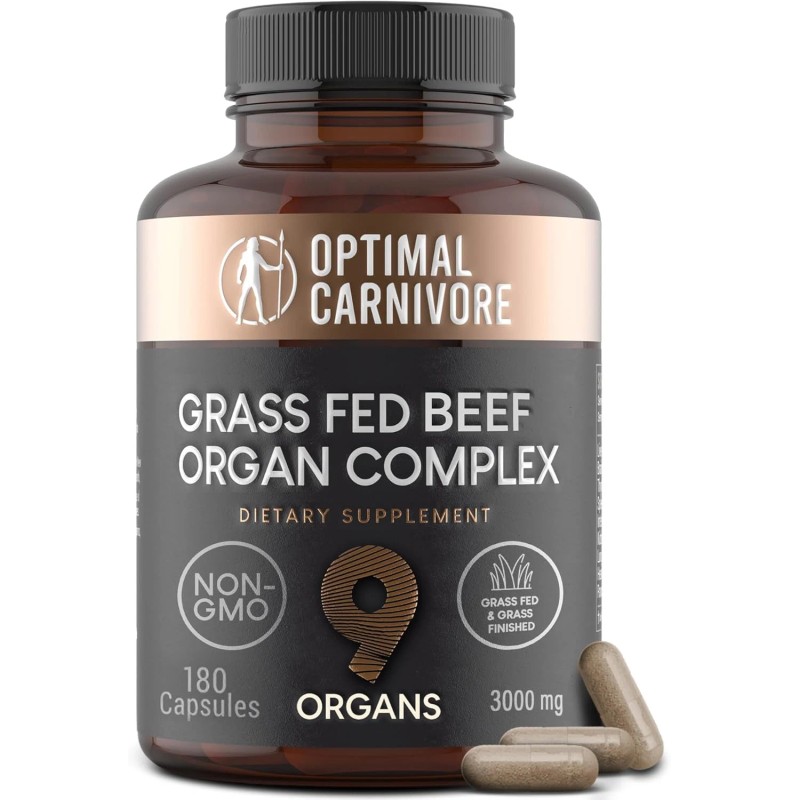 Beef Organ Supplement, Grass Fed Beef Organs for Men &
