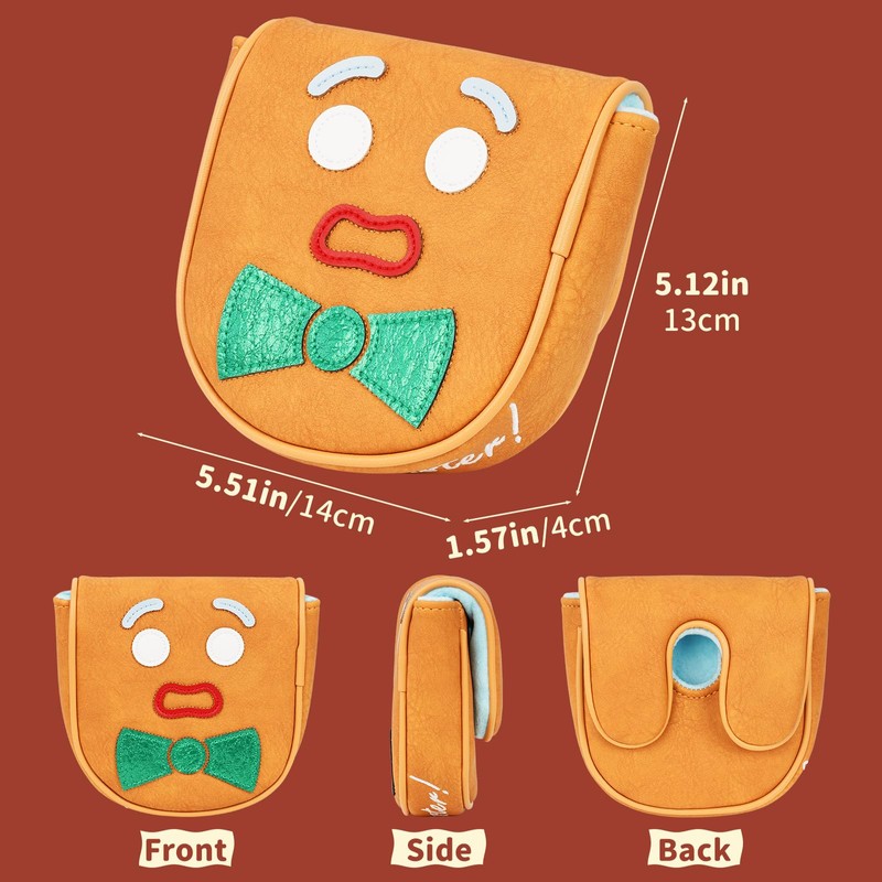 LZFAN Golf Putter Covers DF3 Mallet Putter Headcover Driver Fairway