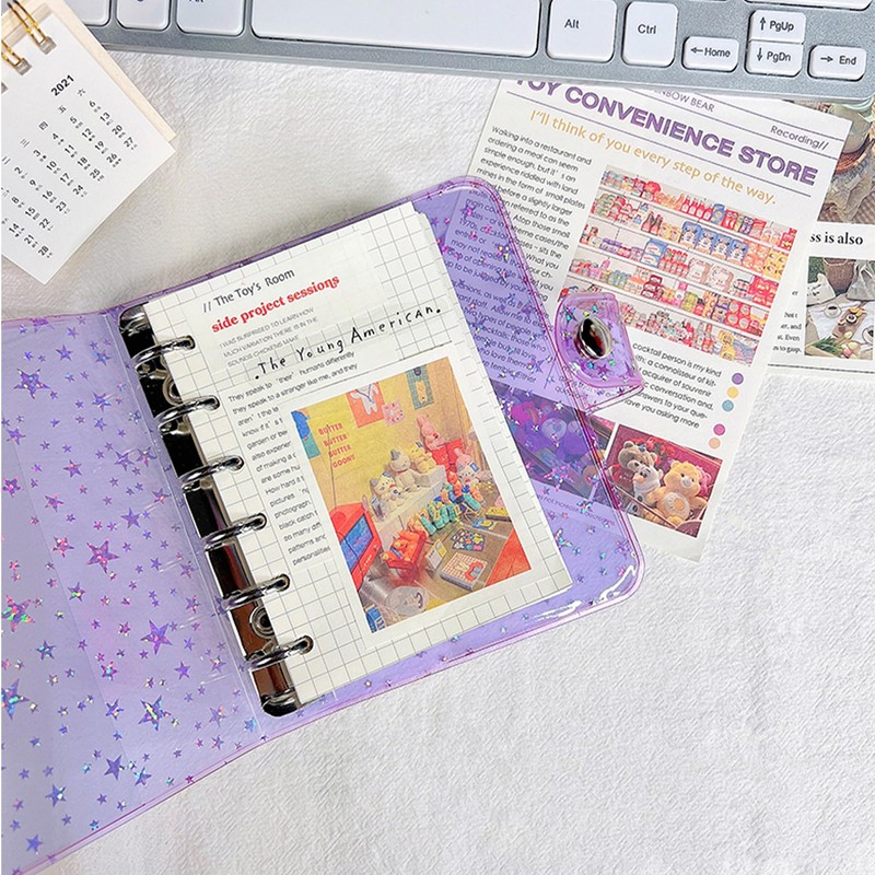 Sticker Book, a7 Girls, Sticker Notebook, Mount, Transparent Binder, Refill,