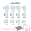 Aikeis 24 Pieces Summer Camellia Nail Art Leaves Press On