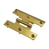 Renovators Supply Manufacturing 3 In Brass H Cabinet Hinge 1/4