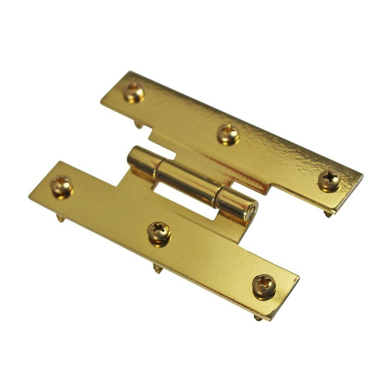 Renovators Supply Manufacturing 3 In Brass H Cabinet Hinge 1/4