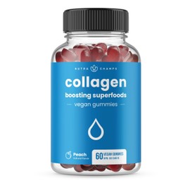 NutraChamps Vegan Collagen Boosting Gummies for Women & Men C Collagen Supplement with Vitamins A, C & E C Delicious Vitamins For Hair, Skin, Nail & Joint Support