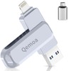 Qemoa MFi Certified 512GB Flash Drive Photo Stick for iPhone,