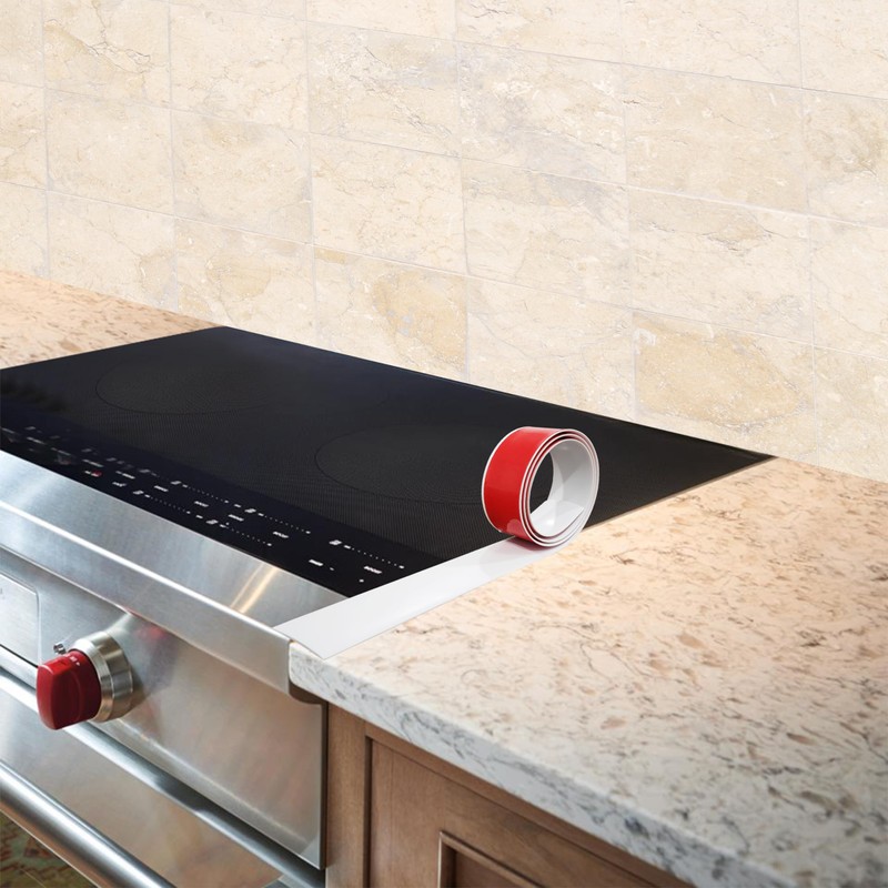 Rubber Bond Kitchen Stove Gap Covers, Self-Adhesive Stove Counter Gap