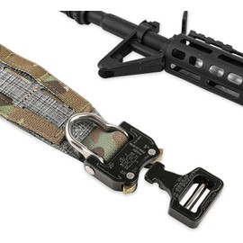 PETAC GEAR Tactical Belt Low Profile Molle Battle Cobra Belt Tegris Rigid Shooting Gun Duty Belts (MC, Small)