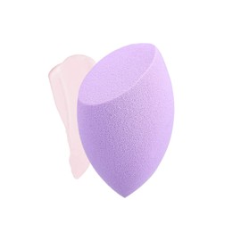 ILU Olive Cut Shaped Purple Makeup Sponge