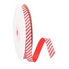 Bohue Christmas Peppermint Stripe Ribbon Candy Cane Ribbon Wired Edge