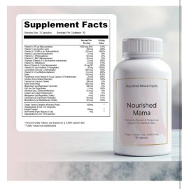 Nourished Mama Prenatal Multivitamin Pregnancy Breastfeeding Support 90 Caps