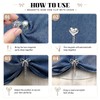 8 Pcs Magnetic Clothing Clips, Multi Function No Pin Hem