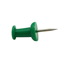 Ximkee Plastic Head Push Pins Color Red Pack of 100 (Green)