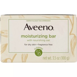 Aveeno 2 Pack Aveeno Moisturizing Bar Soap, Fragrance Free, 3.5 oz