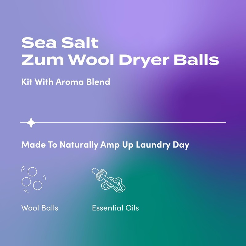 Zum Indigo Wild Laundry Dryer Balls Kit - Wool Laundry