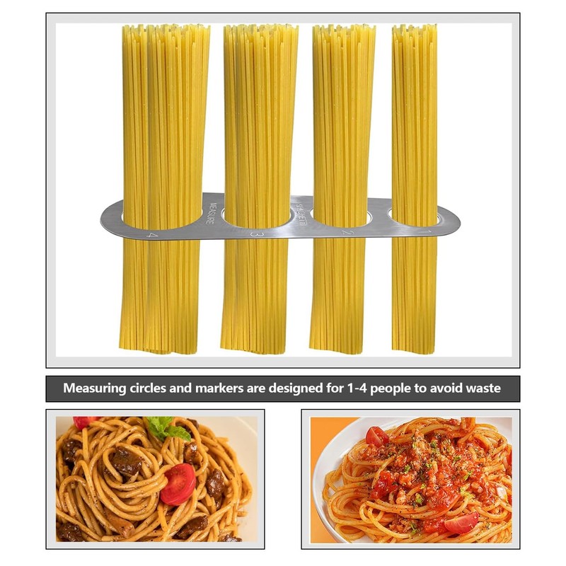 Spaghetti Measurer Tool,Stainless Steel Kitchen Pasta Measuring Tool for Cooking,1-4