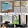 Viseeko Window Privacy Film: Frosted Glass Window Film Window Cling