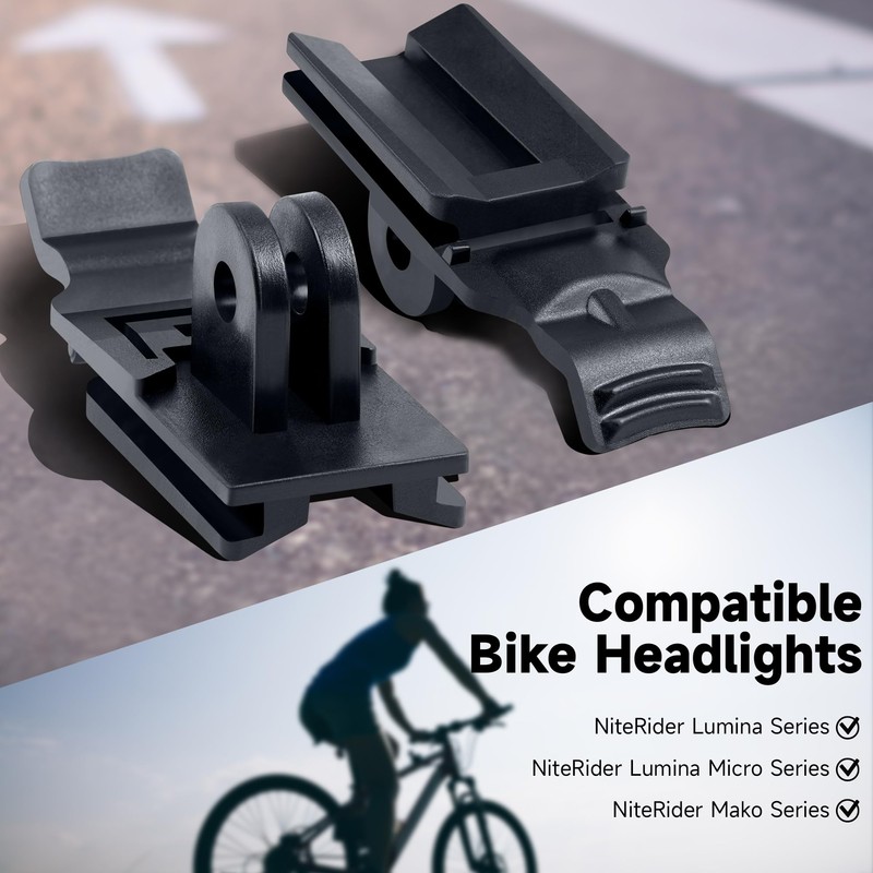 Dreyoo 2 Pack Bike Light Mount Adapter Compatible with NiteRider