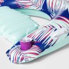 Sun Squad Tropical Chill Inflatable Lounge Chair Built-in Cup Holder